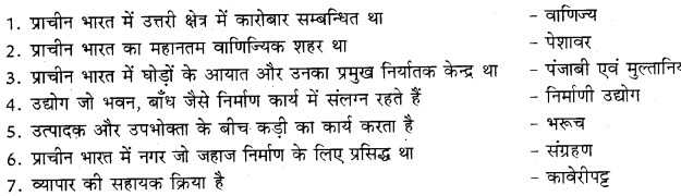 RBSE Class 11 Business Studies Important Questions Chapter 1 व्यवसाय, व्यापार और वाणिज्य 1